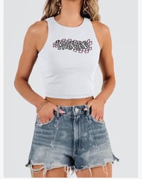 Image 1 of CHECKER CROPPED TANK TOP