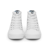 Image 1 of YOU JUST GOT MERC'D (White) - Men’s high top canvas shoes