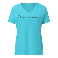 Image 13 of Cygen Divine Designs Women's Divine Feminine Relaxed V-neck T-shirt