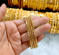 Image 2 of 4 Pieces Gold Plated Bangles Set_GPB_1221