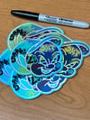 Fudd color variant holographic stickers 