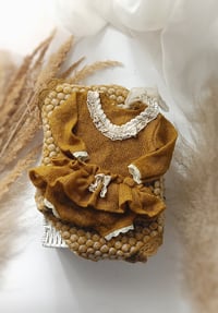 Image 1 of Photo prop - newborn body-dress for photoshoot - Mollie - mustard