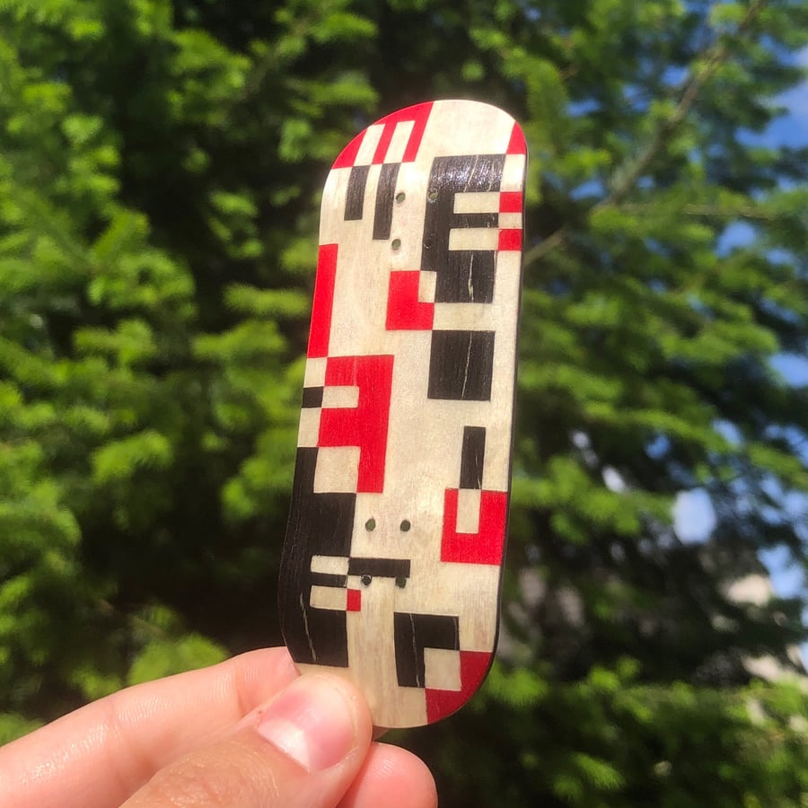 Image of 34mm Fizzy Abstract Art Split Ply Deck