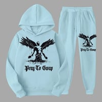 Pray To Gwap Light blue Jogger Set(Angel)