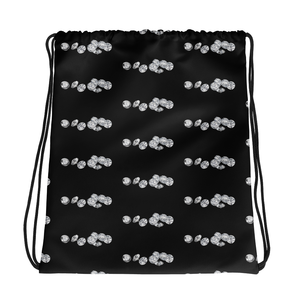 Diamond Black Drawstring bag Gmodeent