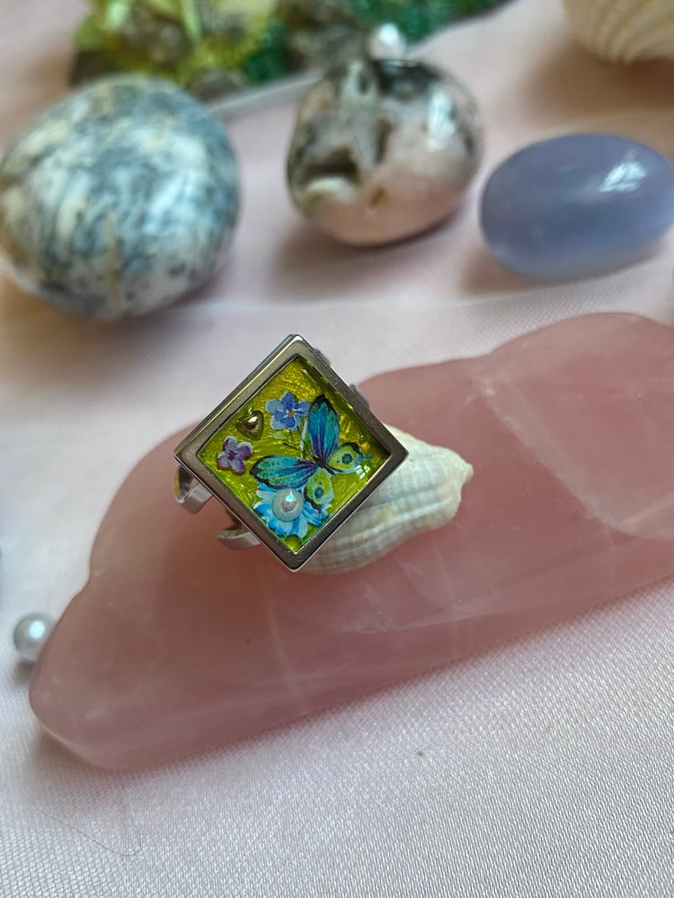 Image of Mossy Butterfly Ring