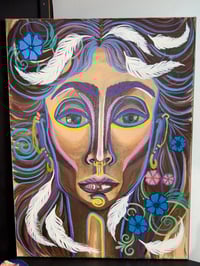 Image 1 of “Desert Woman” Original Acrylic Painting 