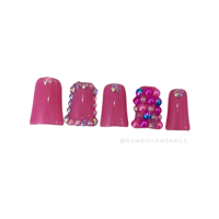 Pink Crystal Junk Set