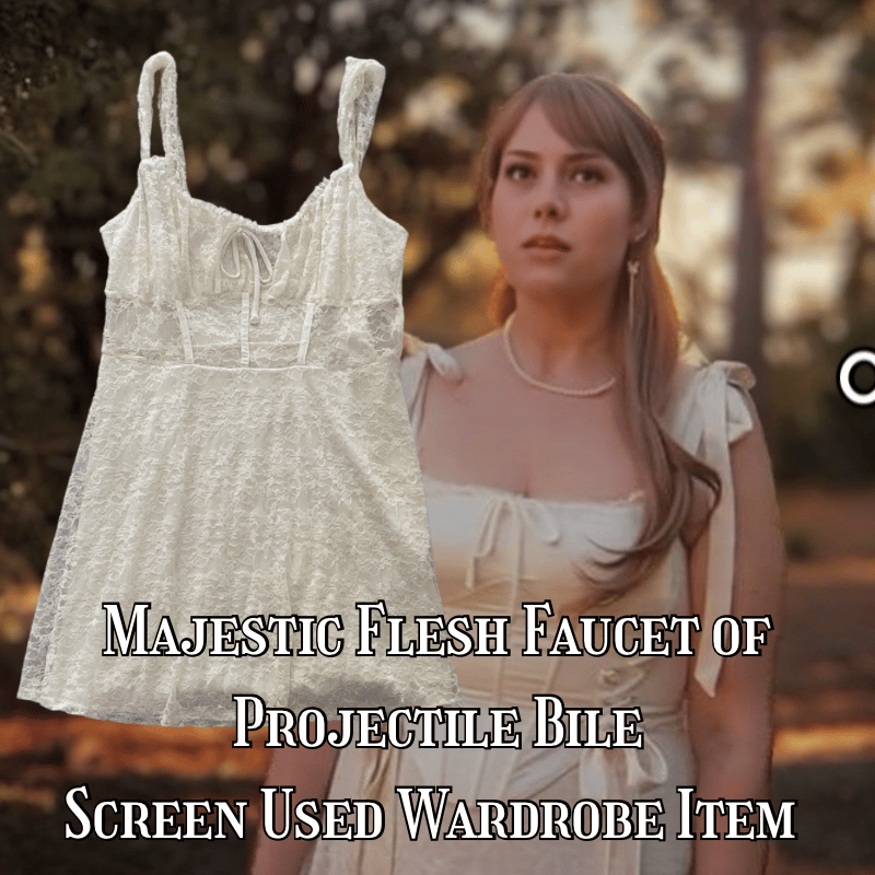 Image of Regan Fox Screen Used Wardrobe item - Lace Dress - EGN 4 -Majestic Flesh Faucet of Projectile Bile