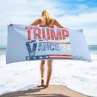 Image 1 of Trump Vance 24 Grunge - Beach Towel