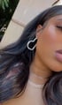 Bling Heart Hoops Image 2