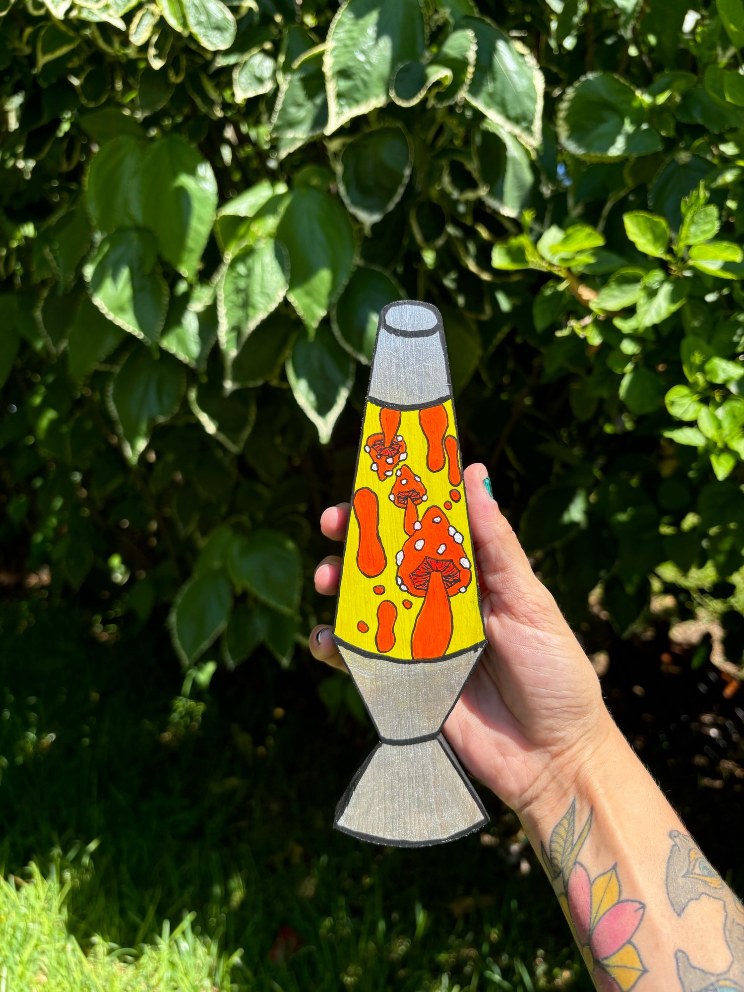 Image of Lava lamp wood cutout 