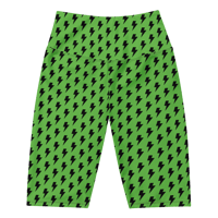 Image 1 of Electric Green Bike Shorts