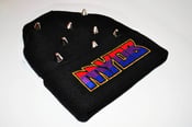 Image of M.Y.O.B logo + Studs Beanie (Red/Purple/Blue)