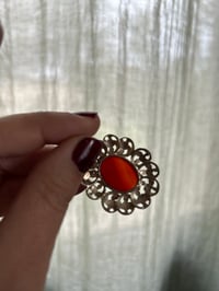 Image 4 of Magnifique pendentif en argent massif et cornaline! 1960.