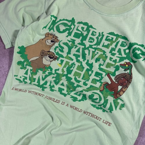 Image of Iceberg “Save The Amazon” T-Shirt, Size Medium