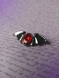 Image 1 of Black Bat Hard Enamel Pin