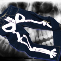 Image 2 of  🆕 Slumpy Kev’s Skeleton 💀 X-Ray jeans 👖