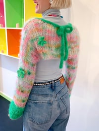 Image 6 of Sofie and Iris Green, Pink and Orange Mohair Bolero 