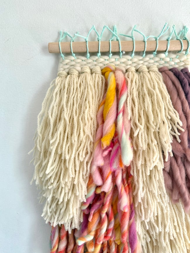 Candy Crush. Woven wall hanging
