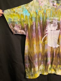Image 2 of 2XL Live Fast Eat Trash Raccoon shirt E4