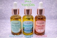 Image 1 of Baby Powder, Tropical Oasis & Sugar Kiss yoni oil trio