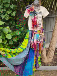 Image 6 of SAMPLE  - Paros maxi skirt waist 42 inches not tied, ties to tiny size
