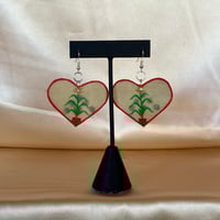 Image 1 of Corn Love Earrings (red)