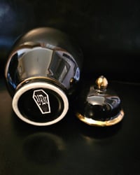 Image 5 of A gorgeous small vintage urn with a real preserved baby spider web 