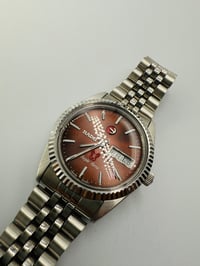 Image 8 of Rado Purple Horse Day Date Brown Dial Stainless Steel Automatic Men’s Watch