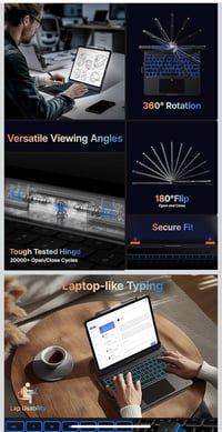 Image 6 of 13” IPad Pro Hocus Pocus keyboard cover