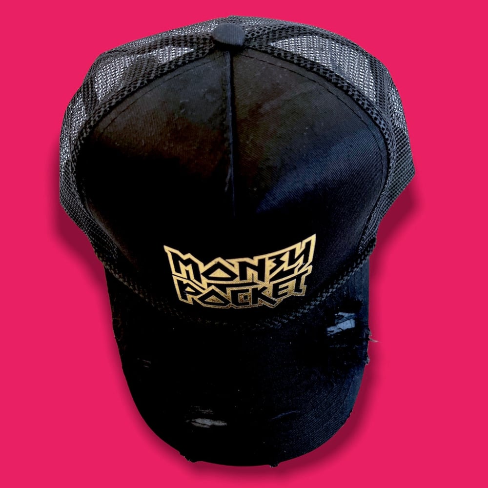 RETRO TRUCKER HAT // BLACK & GOLD