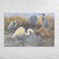 Image 3 of "Birds Don't Fear the Rougarou" Canvas Print