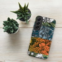 Image 16 of Art Nouveau Inspired Colorful Quartet Boho Hippie Floral Sketch Tough case for Samsung®