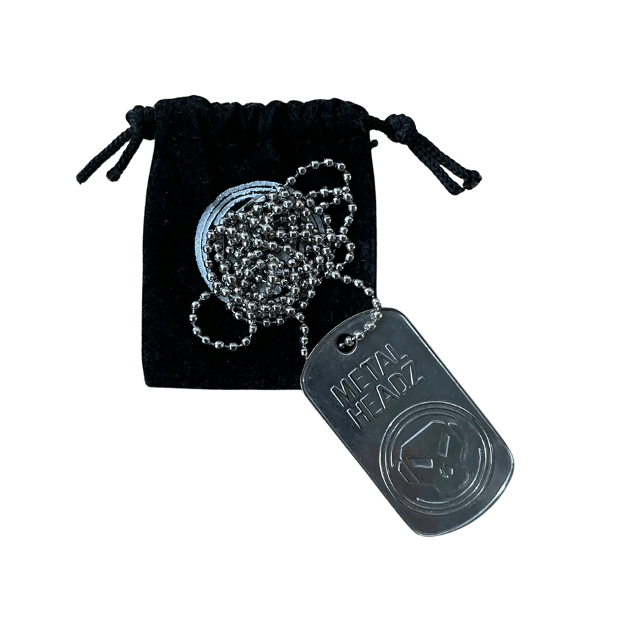 Image of Vintage original Metalheadz limited edition dog tag 2008
