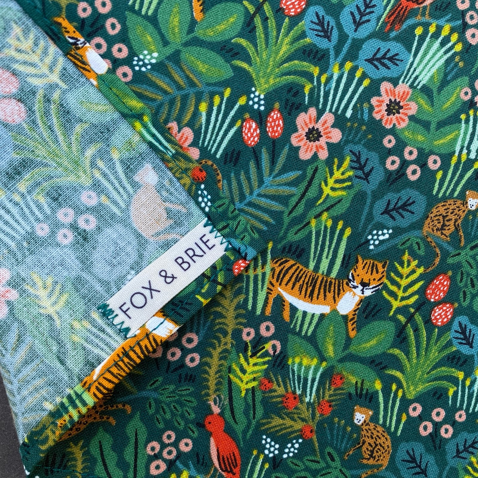 Green Rainforest Pocket Square | Fox & Brie