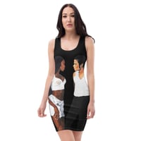 Image 2 of Icons All-Over Print Dress Black