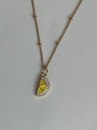 Image 2 of Gold Lemon Slice Necklace