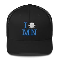 Image 4 of I [STAR] MN Trucker Cap (White Star)