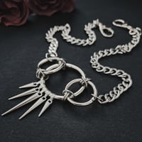 Image 2 of 2508 PRETTY VACANT Stainless steel spike necklace