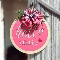 Image 2 of Valentine Round Door Hanger
