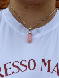 Image 4 of ROSE QUARTZ NECKLACE