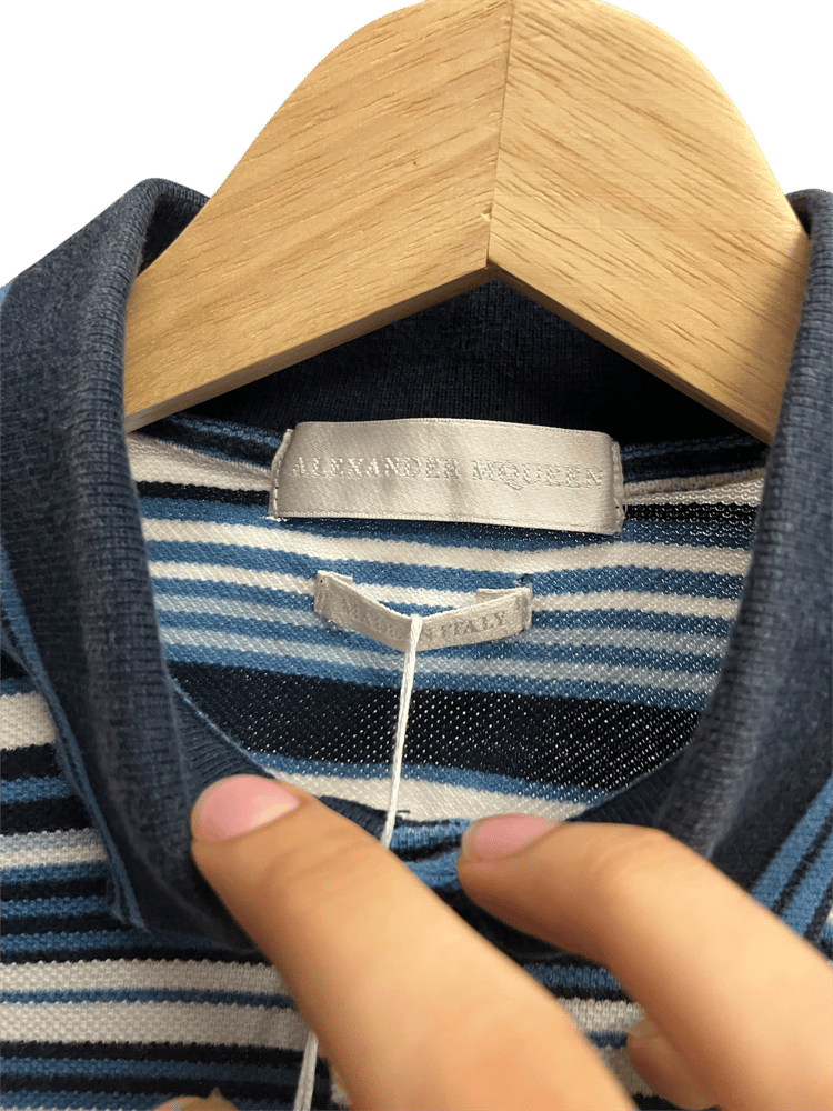 Image of SS2005 Alexander Mcqueen Striped Polo