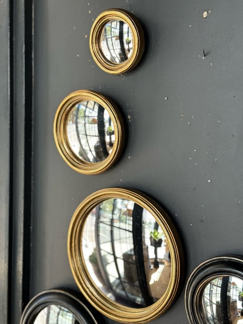 Image of Fine Gold Framed Convex Mirror