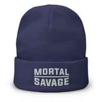 Image 3 of Mortal Savage Equals One - Embroidered Beanie
