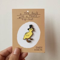 Image 2 of TINY DUCK Enamel Pin