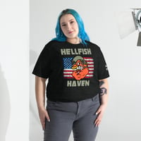 Image 2 of Hellfish Flag & Logo Short sleeve t-shirt