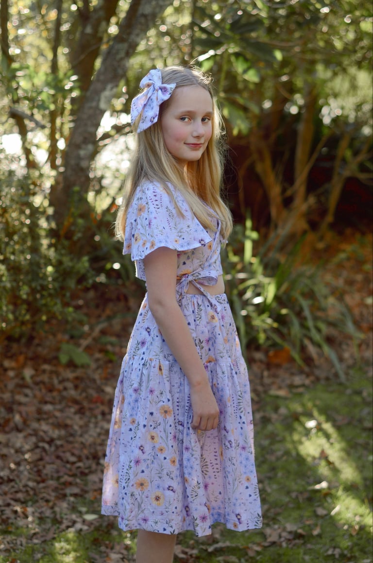 Ella crop top and skirt