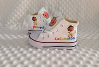 Image 6 of Cocomelon Toddler Girls Custom Canvas Shoes