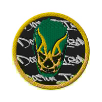 Circular Embroidered Patches Yellow